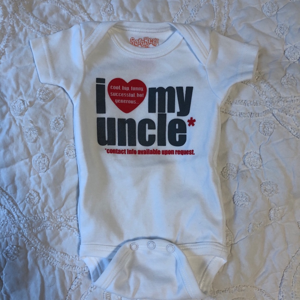NWOT I Love My Uncle Onesie